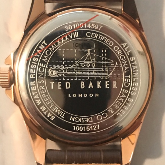 Ted Baker London Watch - Rose Gold and Brown Leather - Picture 3 of 14